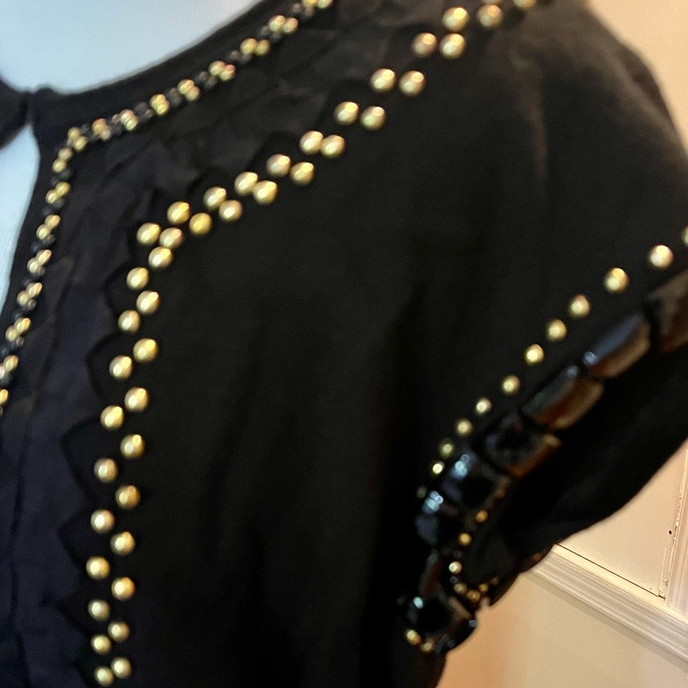 Milly Of New York Beaded Bolero Style Sweater in Black - Picture 7 of 12
